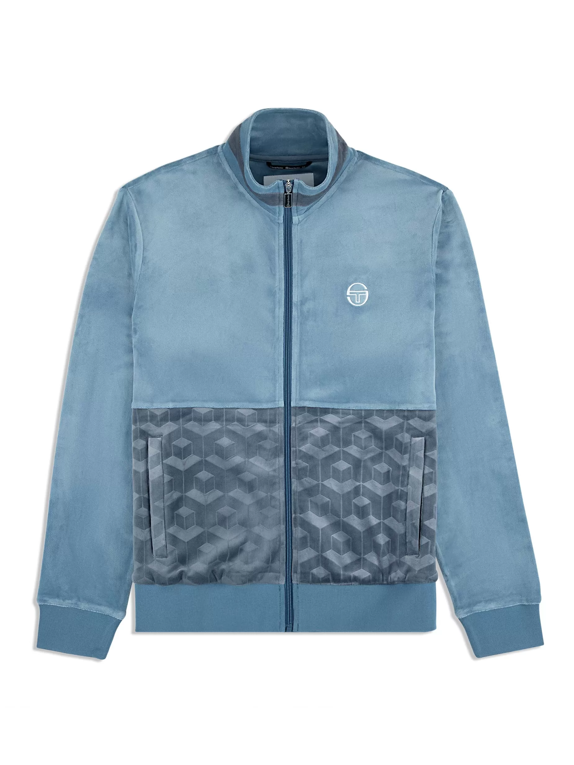 Sergio Tacchini Foggia Velour Debossed Track Jacket-