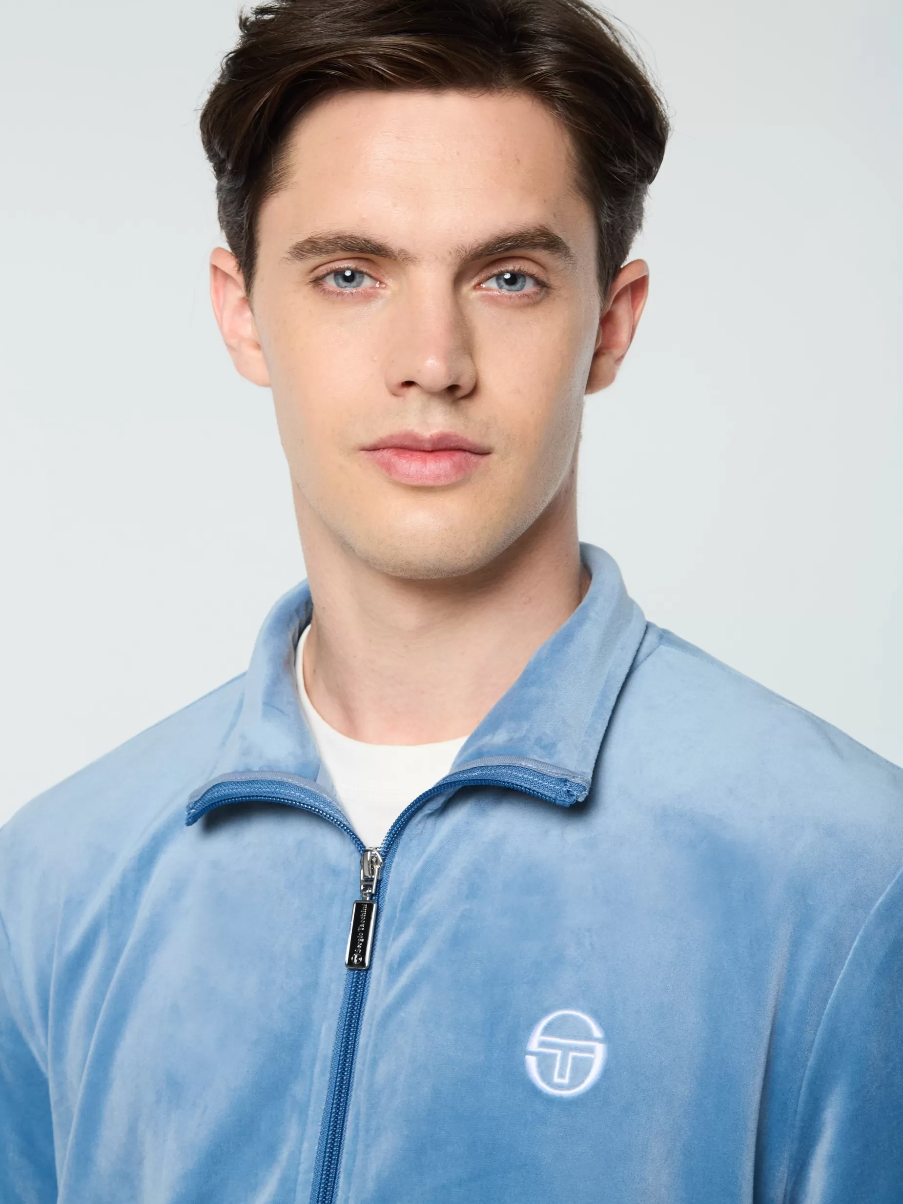 Sergio Tacchini Foggia Velour Debossed Track Jacket-