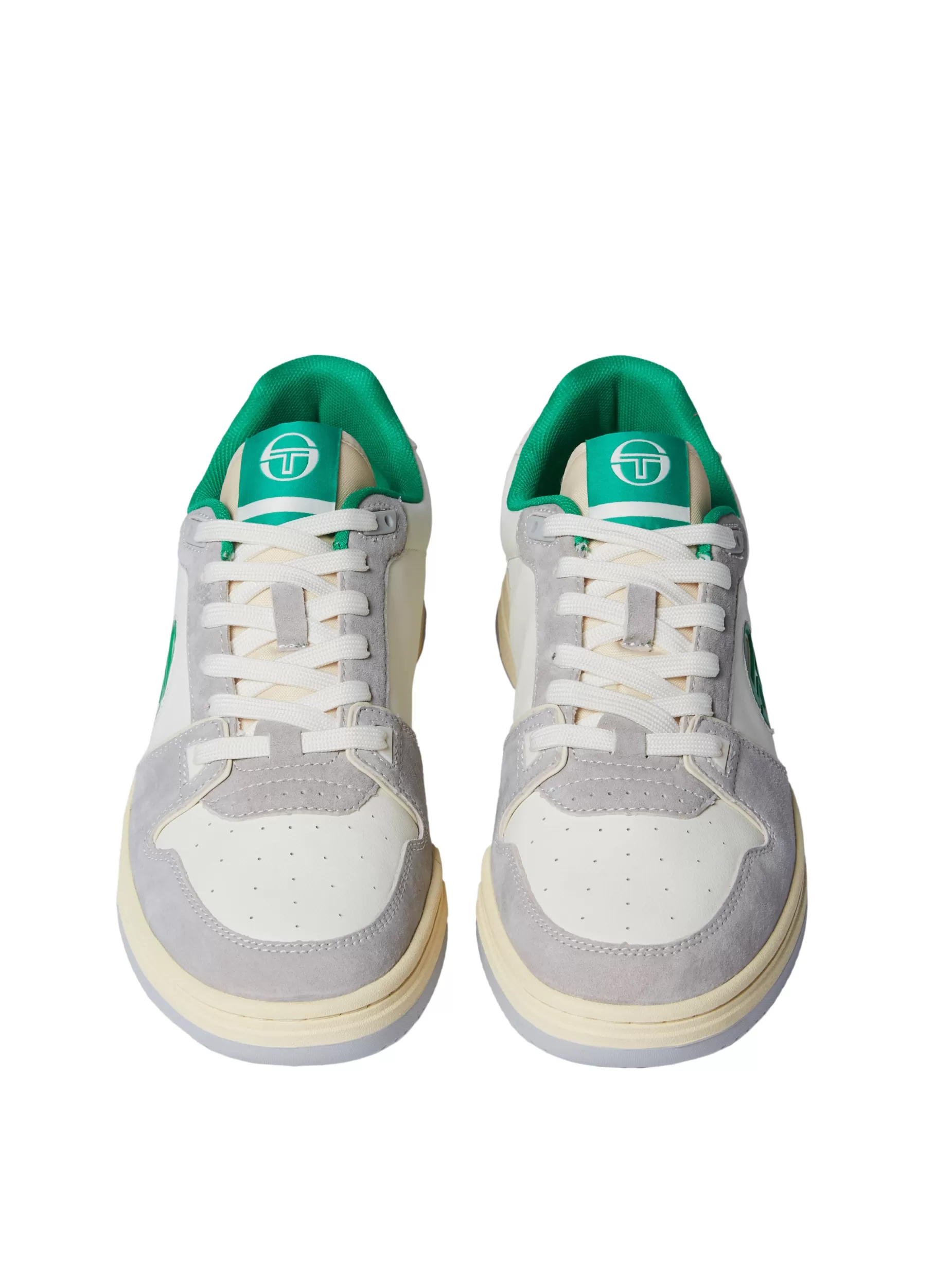 Sergio Tacchini Prime Shot DA Sneaker- Antique White/ Almond Oil/ Bright Green