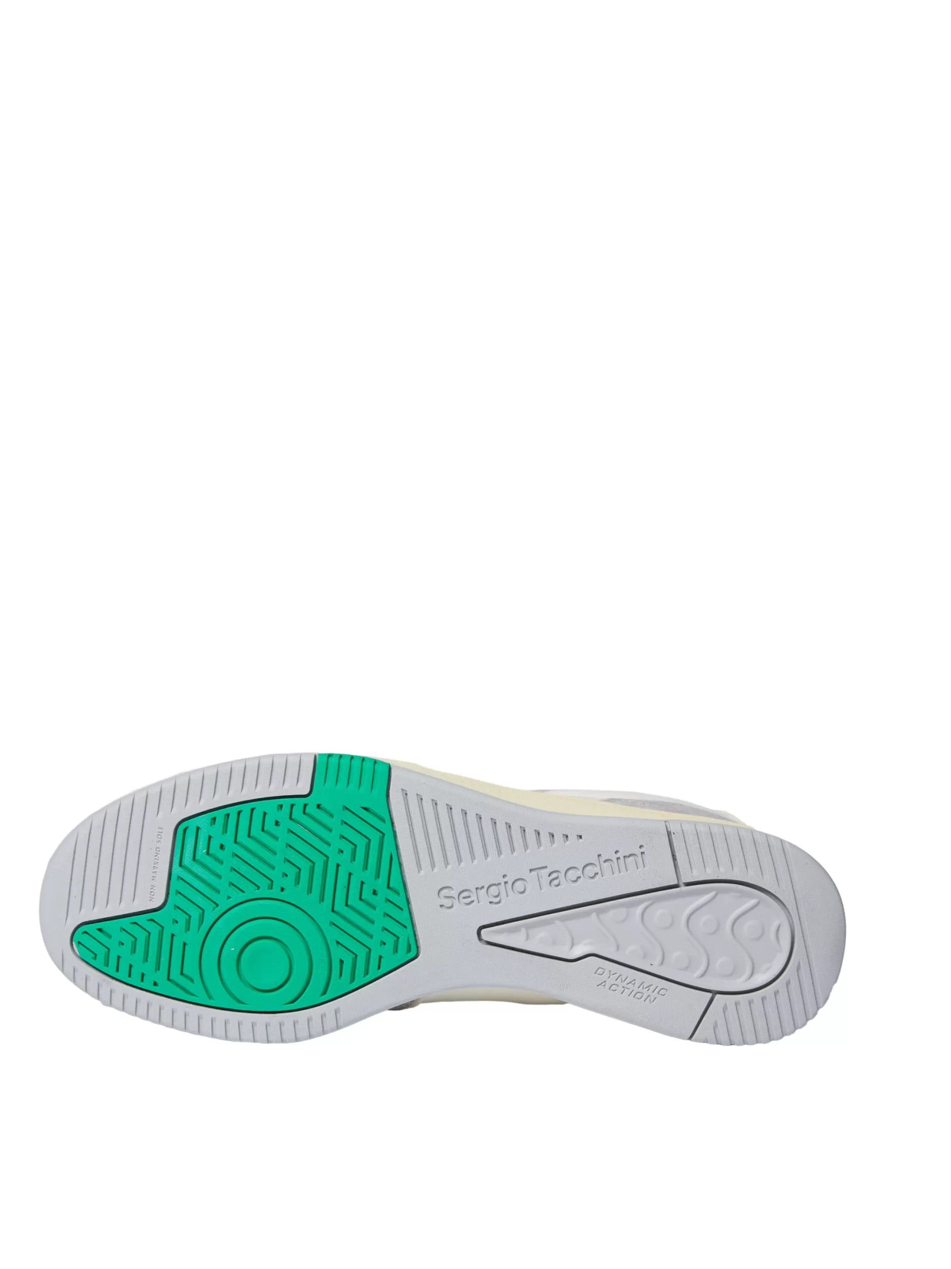 Sergio Tacchini Prime Shot DA Sneaker- Antique White/ Almond Oil/ Bright Green